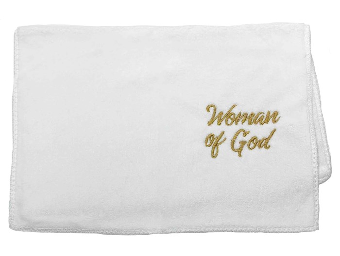 Towel: Woman Of God [White] - Swanson